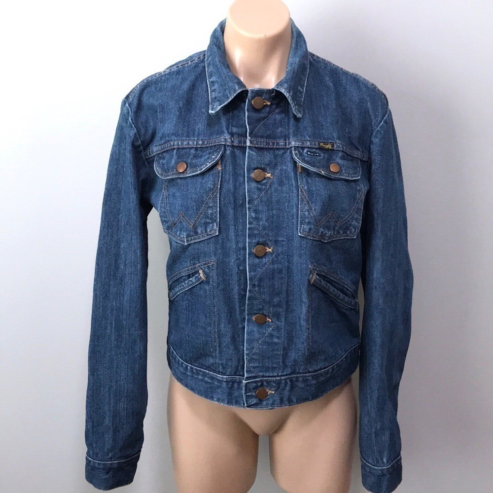 Wrangler Made In USA Denim Jean Jacket Vintage